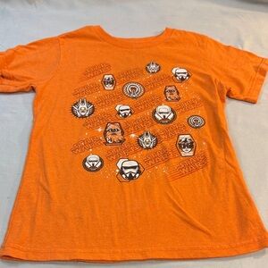 Disney X Star Wars - 5/6yr - short sleeve Kids Tee in Vibrant Orange